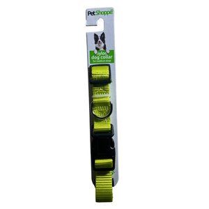 Dog Collar Pet Shoppe Dog Collar Neon Green Medium Nylon Dog Collar